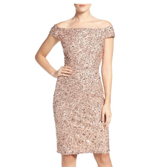 Adrianna Papell Dresses & Skirts - Adrianna Papell Off The Shoulder Cocktail Dress